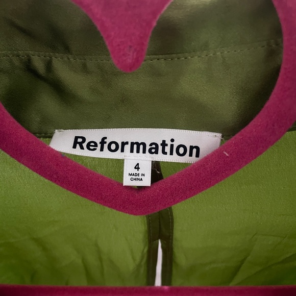 Reformation Alaine Silk Dress - Picture 3 of 8